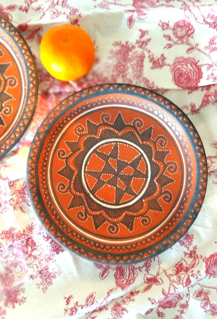 Hand painted Mittikaam 6 inch Plate